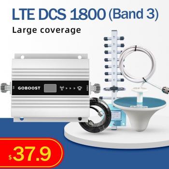 4G Mobile Signal Amplifier LTE DCS 1800MHz with LCD Display and Yagi Antenna