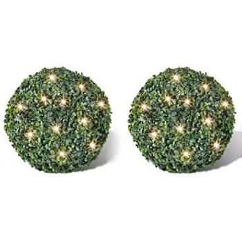 Artificial Leaf Solar LED Topiary String Lights 27 cm