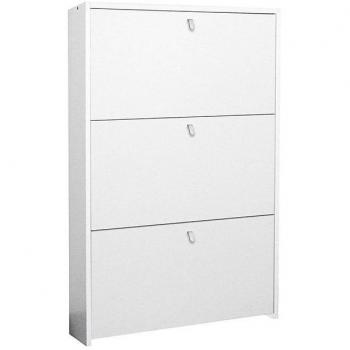 Valentino Eco Scarpiera 3 Sezioni Legno Bianco