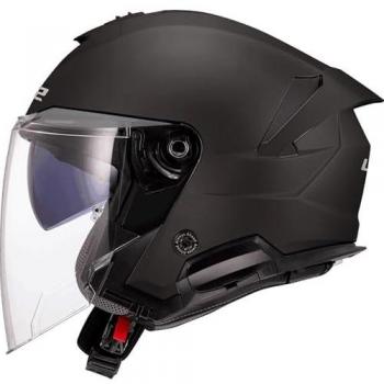 Casco Moto Jet LS2 OF618 VERSO II SOLID Nero Opaco taglia M