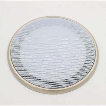 Housse de protection pour haut-parleur de voiture 5,25 pouces dorée en métal cadre blanc 169mm