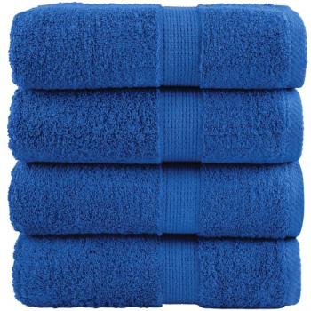 SOLUND Premium Guest Towels 4pcs Blue 30x50cm 600gsm
