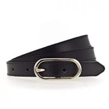 Ceinture en cuir noir Tamaris pour femmes