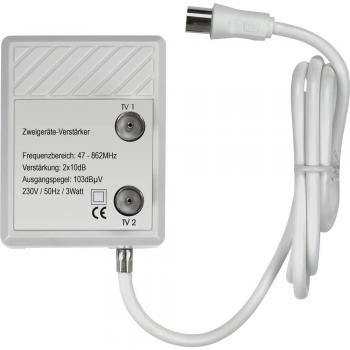 Renkforce TVS‑8‑08 20‑dB-KabelTV‑Verstärker (2‑Fach)
