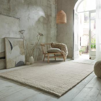 Flair Rugs – Tapis rectangle à laine douce, design contemporain, 160x230, couleur Rue Naturel
