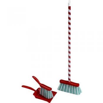 KLEIN 6201 Spielzeug Besen Set Zuckerstange, 3-teilig