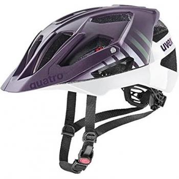 Uvex Unisex Quatro cc Helm, 52-57 cm, plump/weiß matt