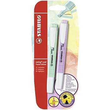 STABILO 2 Textmarker Swing Cool Pastell Edition