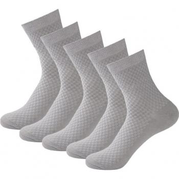 Calcetines de negocios para hombre, fibra de bambú, pack de 3 a 5 pares