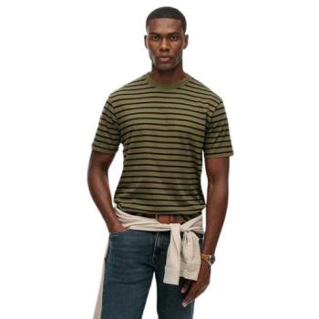 Superdry Merchant Green Stripe T‑Shirt