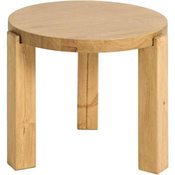 Mesa de Centro Natural Hannun 50x42 cm – Diseño Circular