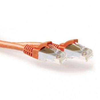 ACT Orange 0.5 meter LSZH SFTP CAT6A patch cable snagless with RJ45 connectors (S/FTP, CAT6a, 0.50 m), Netzwerkkabel