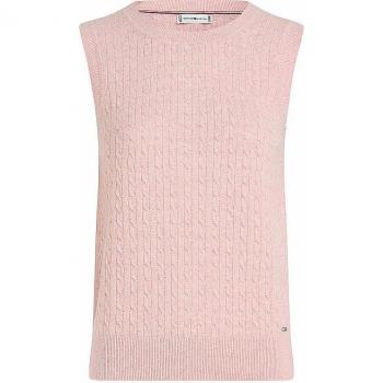 Chaleco Retro Tommy Hilfiger Mujer Punto Cuello Redondo