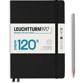 Leuchtturm1917 A5 cuaderno 120g negro