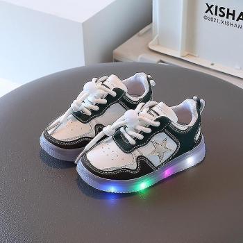 Baskets Blanches Lumineuses pour Enfants