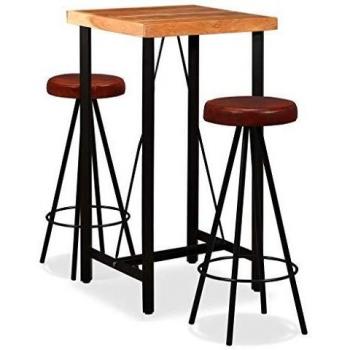 Acacia Wood & Leather Bar Kit – 3 Units