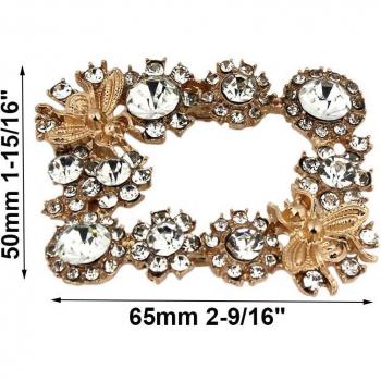 Bouleau Métallique Carré avec Strass
