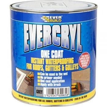 Everbuild Sika EVBEVC02GR EVERCRYL® One Coat Grey 2.5kg
