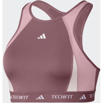 Adidas Sujetador Deportivo Techfit Soporte Medio Cuello Alto Colorblock