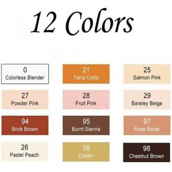 TOUCHFIVE Skin Tone Art Markers Set
