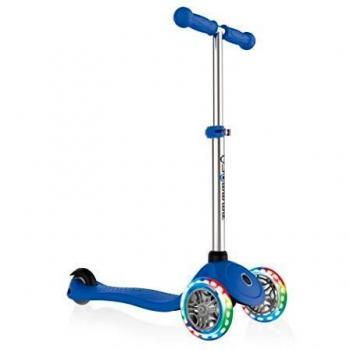 Scooter Globber Bambini Primo con Ruote Luminose, Blu Navy