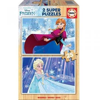 Anna und Elsa Holzpuzzle – Educa Frozen 16801 (50 Teile)