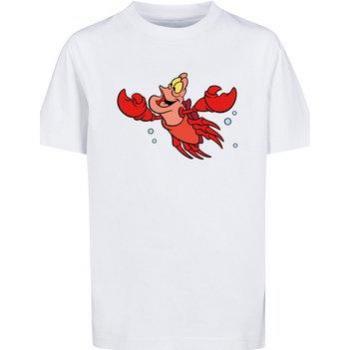 F4NT4STIC Kinder T-Shirt Disney Arielle mit Sebastian und Blasen, Weiß