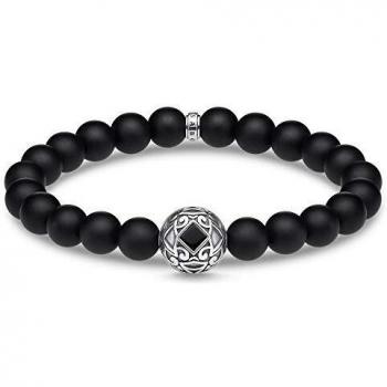 Pulsera de hombre de ornamento negro Thomas Sabo
