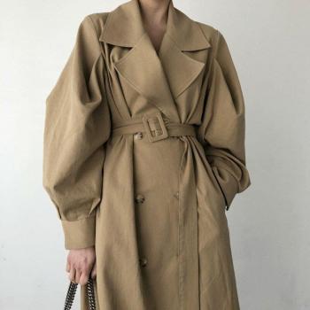 Vêtement d’Extérieur Femme – Trench Long Surdimensionné