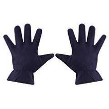Guante Velilla 204003 de Microfibra Polar (Azul Navy, Única)