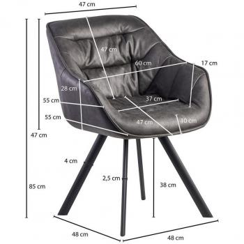 Sedie Comfort in Wildlederlook