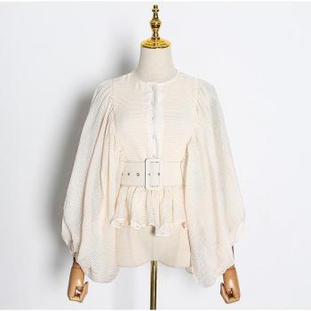 Chemise Ample Col Rond Chic