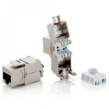 Equip Cat.6A Shielded Keystone Jack without Tools