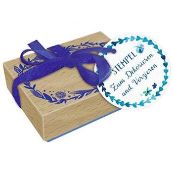 Holzstempel Blau Edition