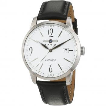 ZEPP XL Flatline Automatik Herren-Uhr mit Lederband