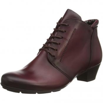 Gabor Mega, Damen Schnürstiefeletten, Weinrot, 40.5 EU