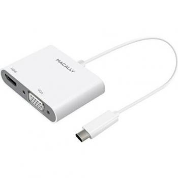 Adattatore MacBook Pro USB-C a VGA e HDMI 4K Macally