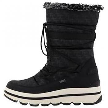 Tom Tailor Textil‑Schnürstiefel – Modisch, schwarz, 37