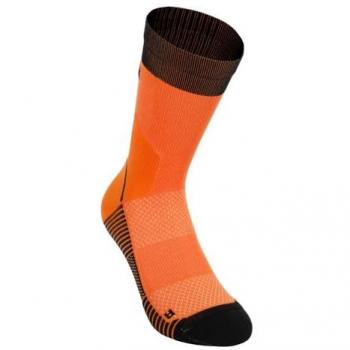 Amber Pathway Medium Orange Athletic Crew Socks