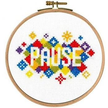 Serenity Stitch Kit – 13x13cm, 100% Cotton, Multi‑Color