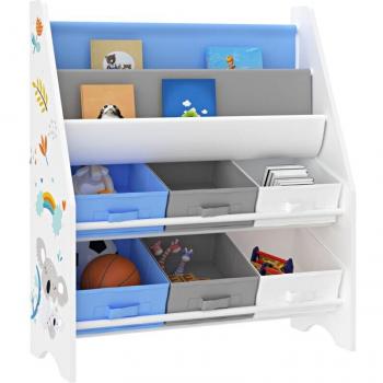 Ponteceso Scaffale Portafiori 6 Spazi per Bambini Bianco