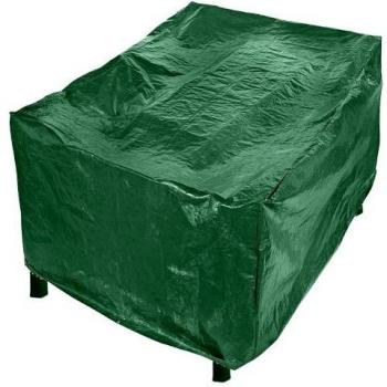 Housse extérieure rectangulaire 120 × 90 cm, polyester vert, lavable, résistante aux intempéries