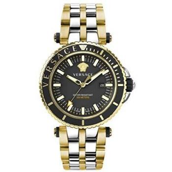 Versace, Watches, male, Yellow, Size: ONE SIZE V-Race Diver Bicolor Watch