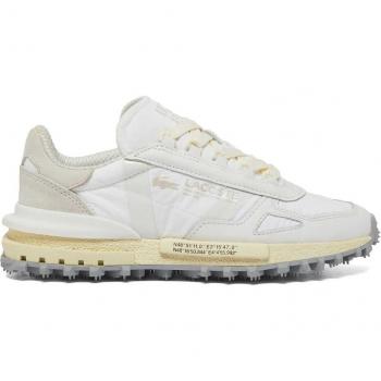 Donna Lacoste Elite Active 40.5 Bianco-Pallido con Accento Giallo