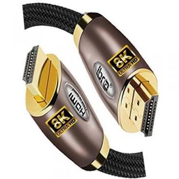 IBRA Red 2.1 48Gbps 8K HDMI Cable with Ethernet – 0.75m