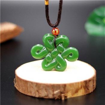 Dual‑Side Natural Green Amulet