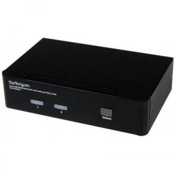 Switch KVM HDMI 2 Puertos con Concentrador USB 2.0 StarTech