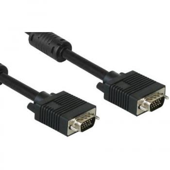 Anschlusskabel S-VGA Stecker an Stecker, schwarz, 3m