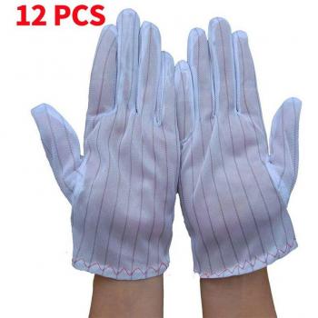 Gants de sécurité en coton épais, étiquette fine de Wenwan