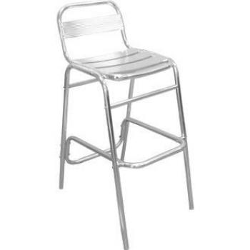 Aluminium Patio Bar Chair with Back